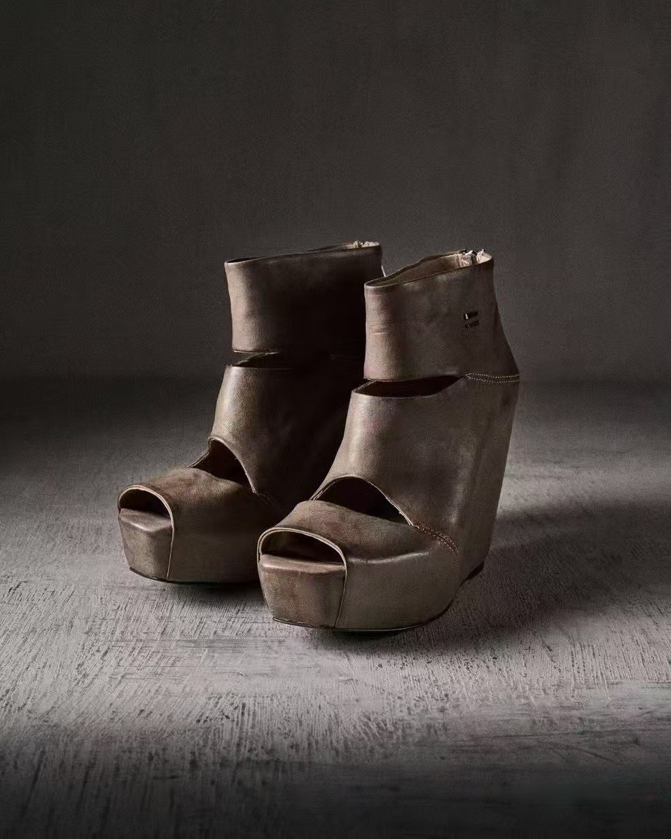 Vintage Zipper - Nuevas sandalias de moda gótica de