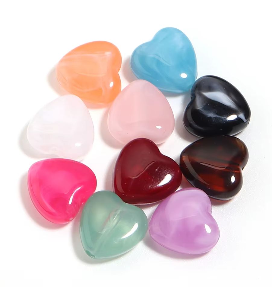Vintage Collectible Marbles - Lote de 10 Cuentas Acrílicas Vintage
