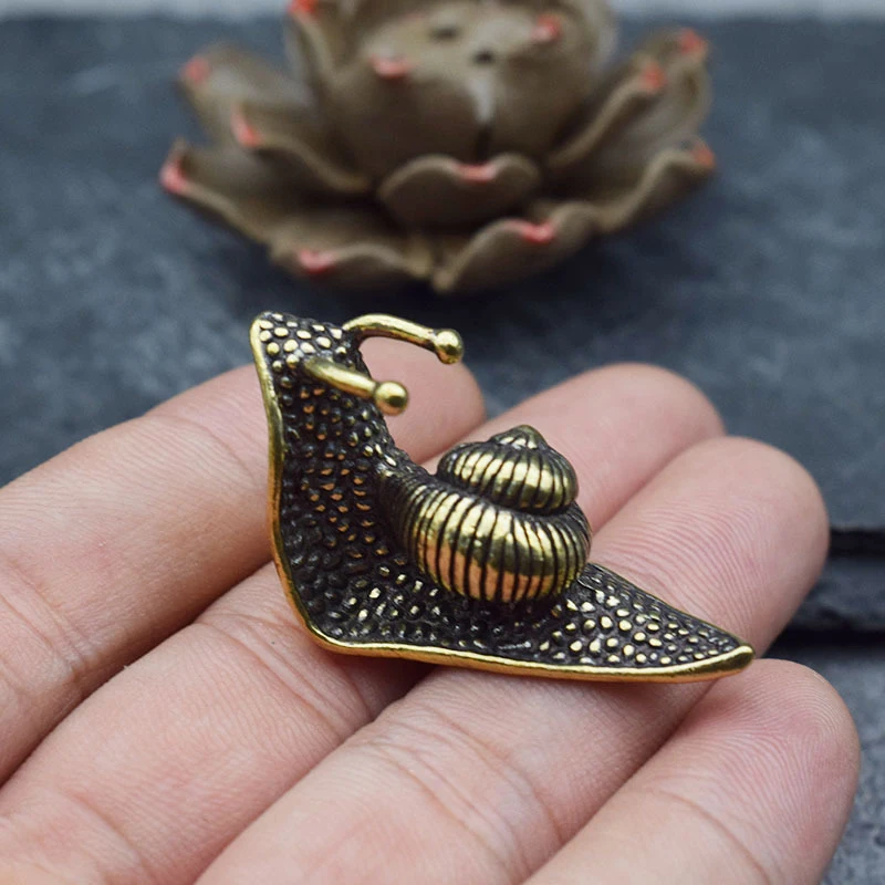 Vintage Collectible Ornaments - Adorno de caracol de té para
