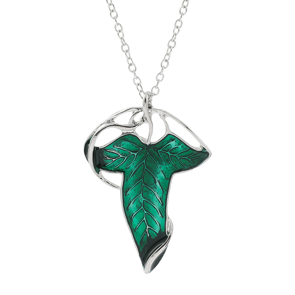 Vintage Necklace - Collar con Colgante de Hoja Verde
