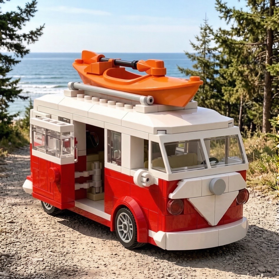 Vintage Toys Collector - Juguete de Ensamblaje de Autocaravana Vintage,