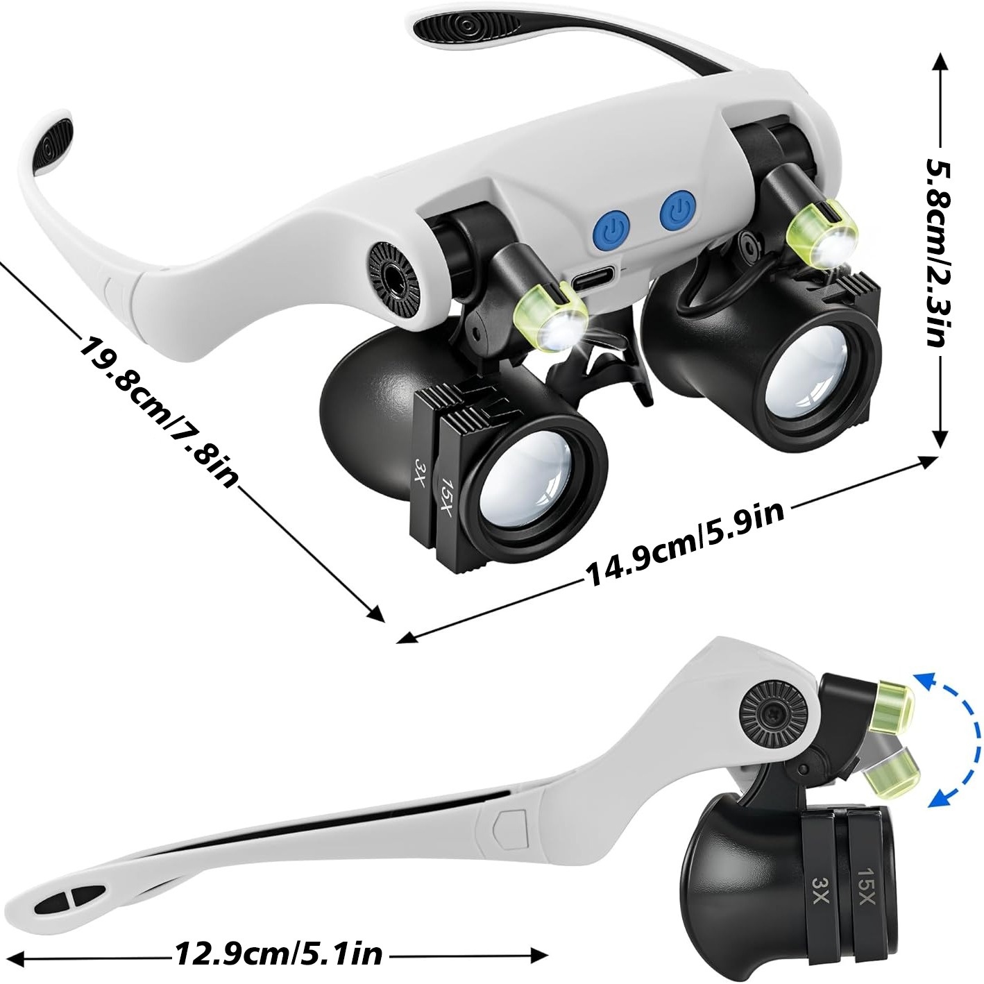 Gafas de aumento LED para la c - Darkroom Enlarger Lens reseña y precio