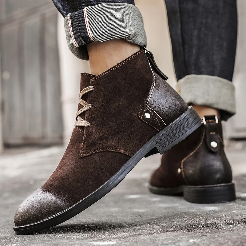 Nuevos botines de ante vacuno  - Vintage Zipper reseña y precio