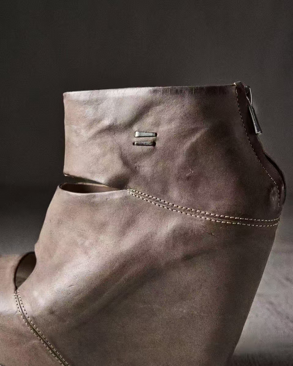 Nuevas sandalias de moda gótic - Vintage Zipper reseña y precio