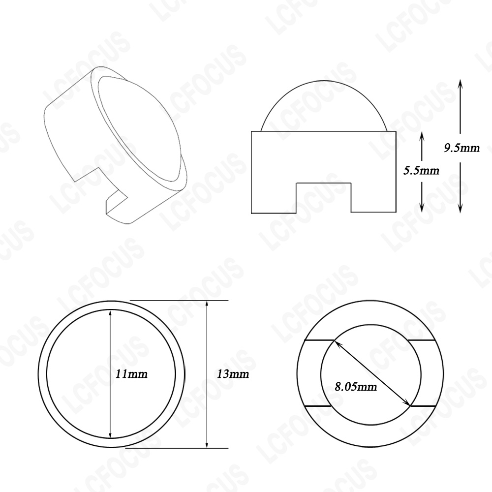 Mini lente LED de 13mm 1W 3W 1 - Darkroom Enlarger Lens reseña y precio