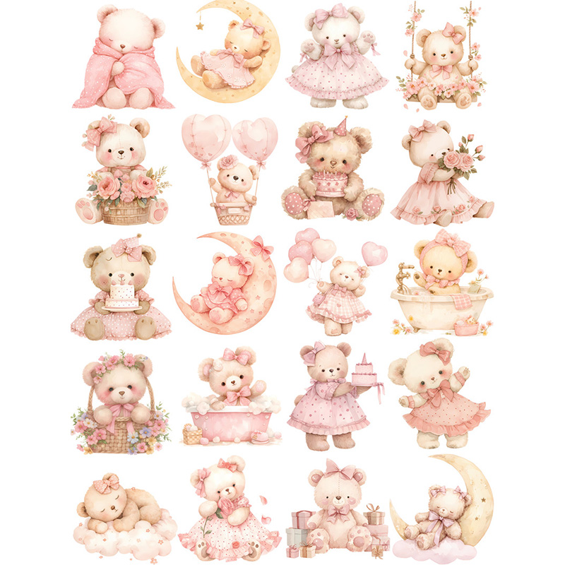 20 unids/pack lindo oso pegati - Vintage Things Collection reseña y precio