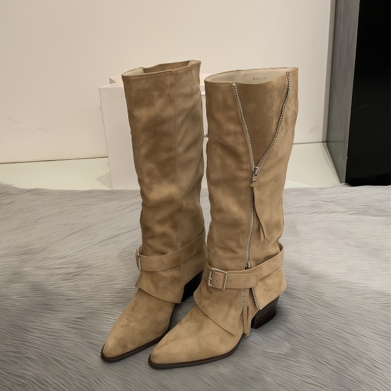 Botas de mujer de cuero de ant - Vintage Zipper reseña y precio