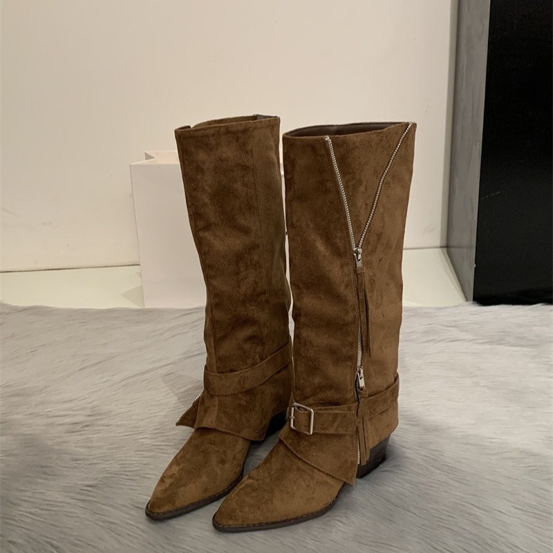 Botas de mujer de cuero de ant - Vintage Zipper reseña y precio